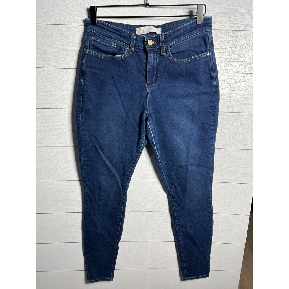 Signature by Levi Strauss Womens Mid Rise Skinny Jeans Dark Wash 30x28